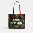 COACH Relay Tote Bag 34 With Camo Print And Coach Graphic image 3