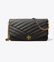 TORY BURCH Kira Chevron Clutch - Black image 3
