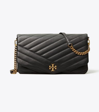 TORY BURCH Kira Chevron Clutch - Black image 3
