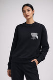 KARL LAGERFELD Long Sleeve Karl Head Crew Neck Sweatshir (@Delhi Studio) image 0