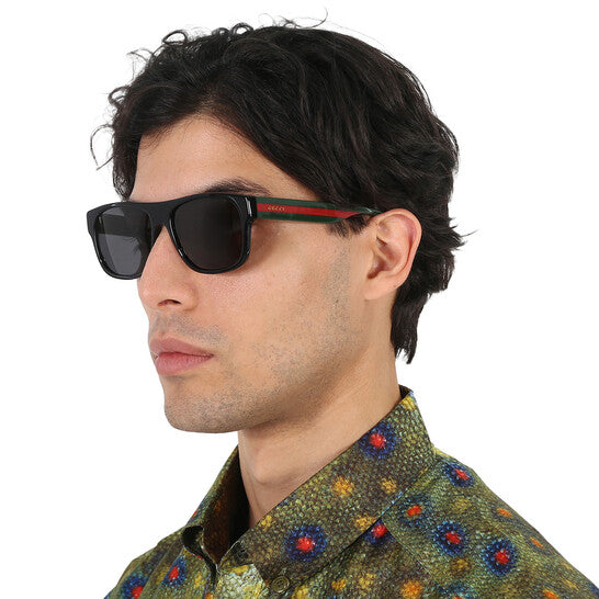 Gucci Grey Square Men's Sunglasses image 0
