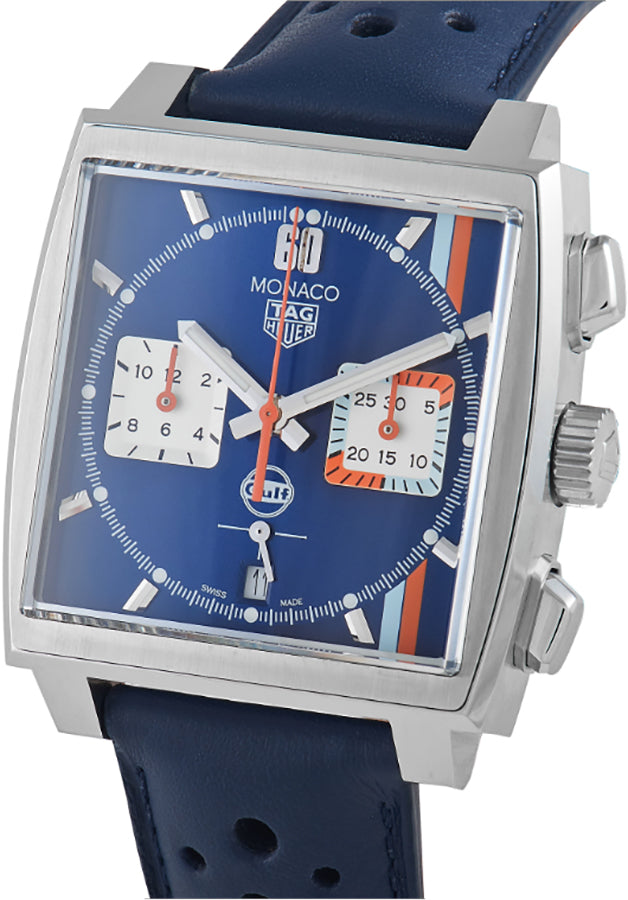 TAG HEUER Monaco X Gulf Stainless Steel Men'S Watch Cbl2115.Fc6494 2