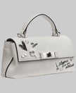 KARL LAGERFELD Nicolette Crossbody With Cate Pins - White image 1