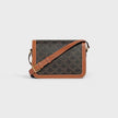 CELINE Classique Triomphe Bag In Triomphe Canvas And Calfskin (@Delhi Studio) image 4