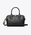 TORY BURCH Petite T Monogram Leather Barrel Bag image 3