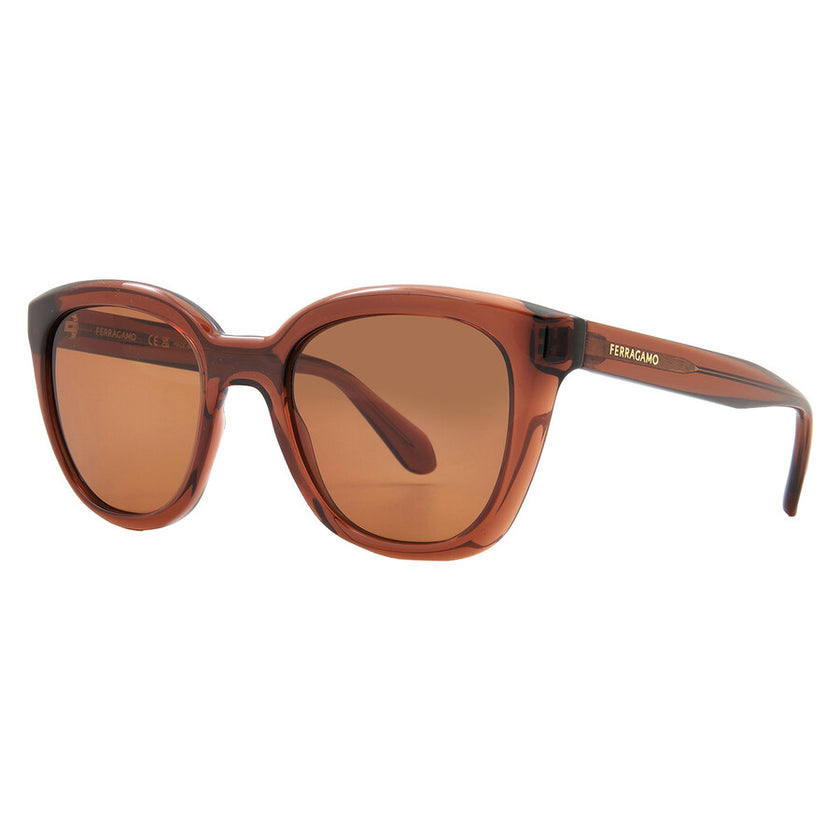 SALVATORE FERRAGAMO Salvatore Brown Cat Eye Ladies Sunglasses (Arriving In Delhi) image 2
