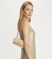 TORY BURCH Kira Diamond Quilted Mini Flap Bag- Apricot image 0