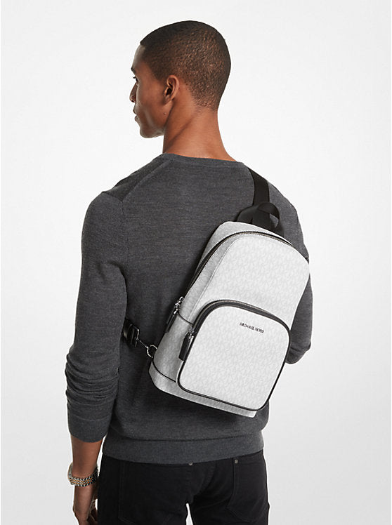 MICHAEL KORS Cooper Logo Sling Pack - Bright Wht image 1