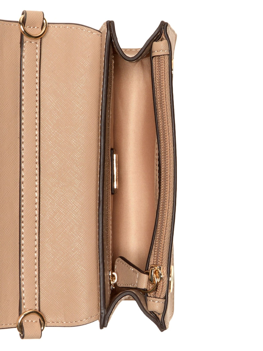 Guess Indira Fold-Over Mini Crossbody - Brown image 3