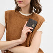 COACH Mini Wallet On A Chain In Signature Canvas image 2