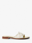 MICHAEL KORS Hannah Metallic Logo Jacquard Slide Sandal image 0