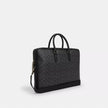 COACH Ethan Large Brief In Signature Canvas - Gunmetal/Charcoal/Black