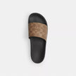 Coach Udele Sport Slide In Signature Canvas - Tan