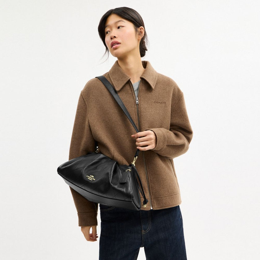 [At India] COACH Faye Large Shoulder Bag With Quilting