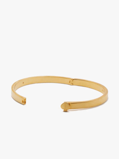KATE SPADE Heritage Spade Thin Metal Button Bangle image 0