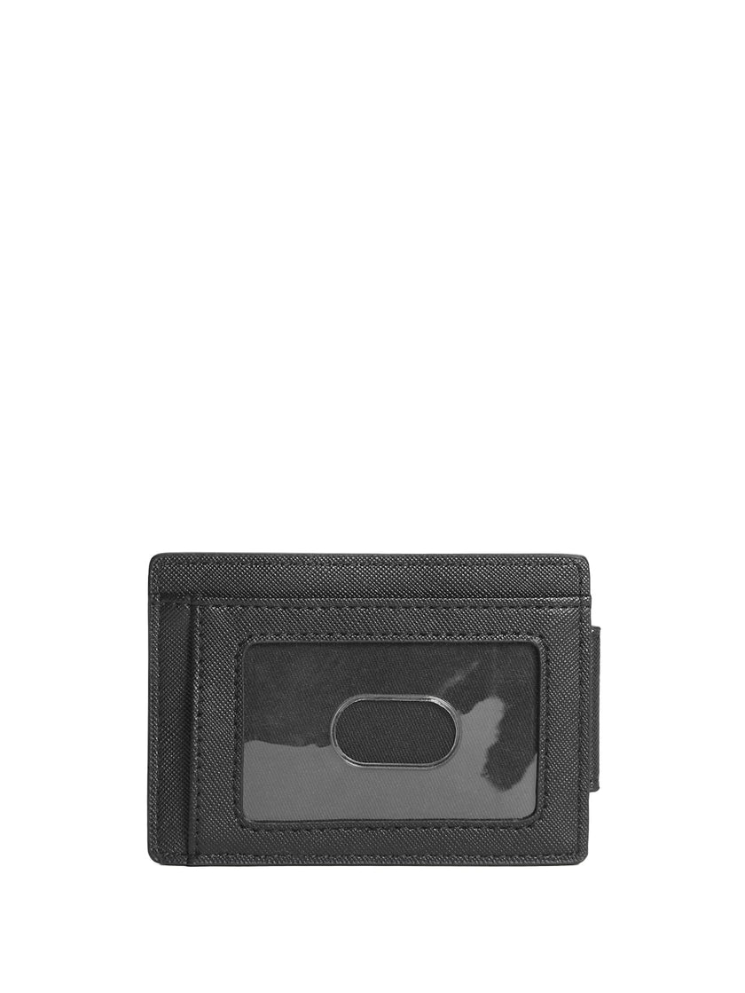 Guess Logo Money Clip Card Holder - Black image 1