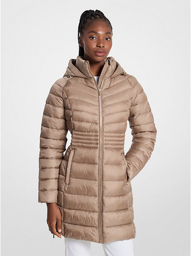 MICHAEL KORS Quilted Nylon Puffer Coat image 1