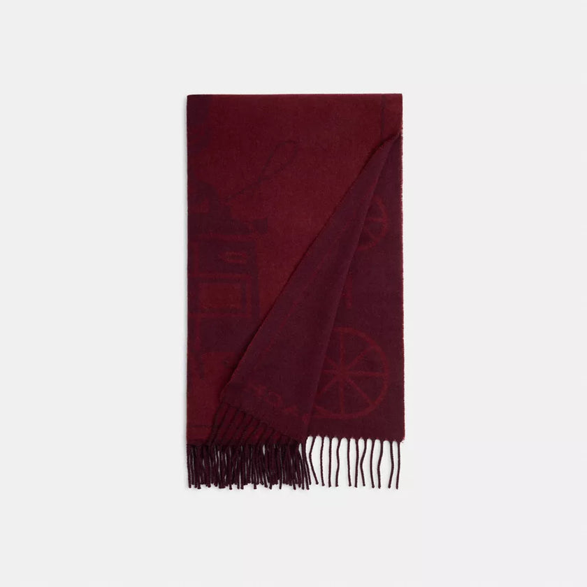 COACH Horse And Carriage Print Oversized Muffler image 0