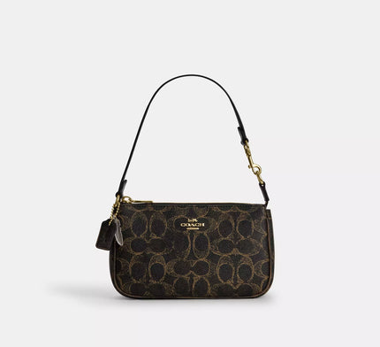 COACH Nolita 19 In Loved Signature Canvas With Charms - Gold/Brown