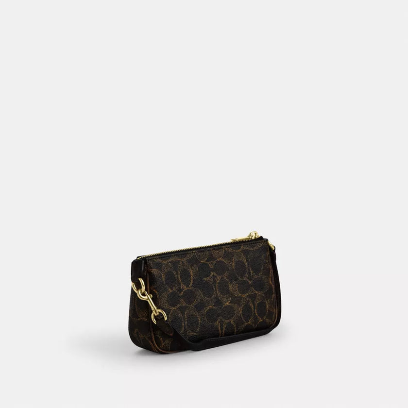COACH Nolita 19 In Loved Signature Canvas With Charms - Gold/Brown