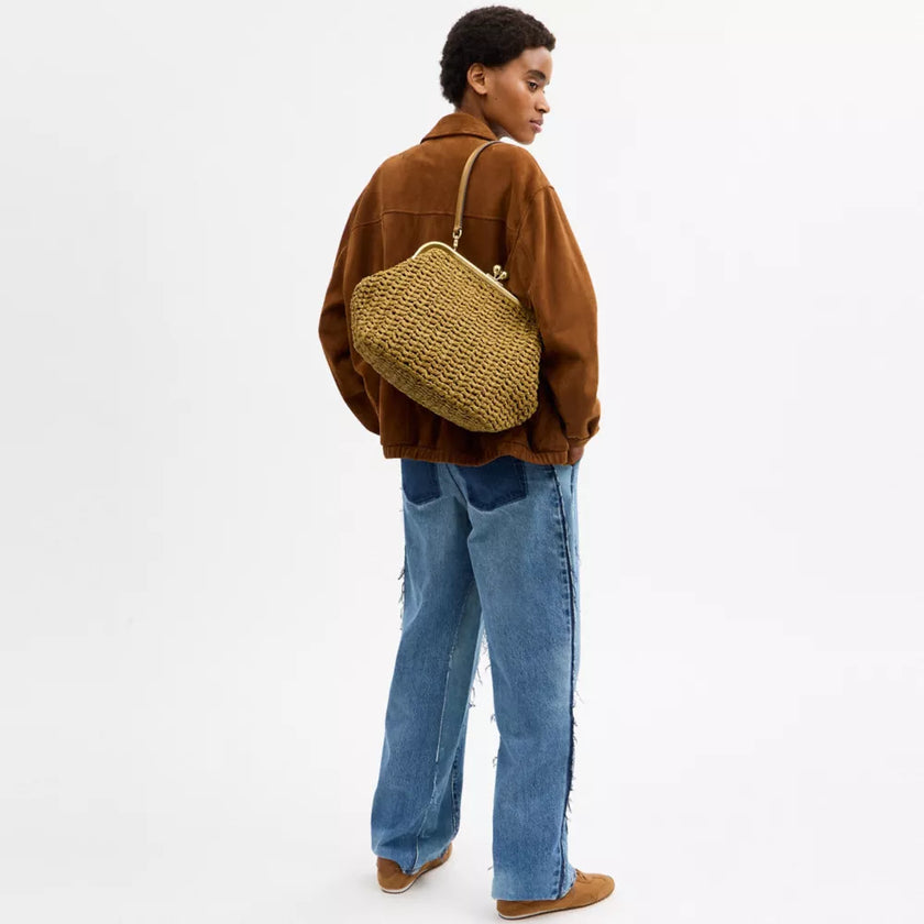 COACH Kisslock Frame Bag 27 - Muted Olive