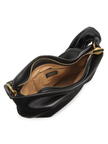 JIMMY CHOO Bonny Twisted Leather Shoulder Bag - Black Light Gold image 2