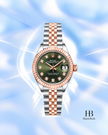 [Store Display] Rolex Lady-Datejust Olive Diamond Dial Jubilee Stainless Steel 28 mm