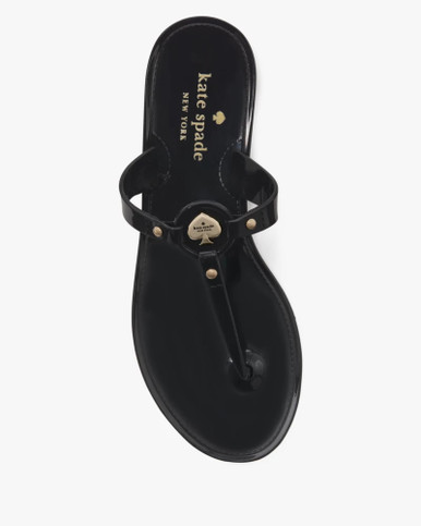KATE SPADE Kendall Jelly T-strap Sandal Black image 1