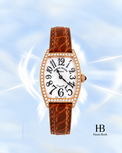 [Brand New] Franck Muller Tonneau Curvex Mother-of-Pearl Diamond 1752BQZ MOP D1R 5N 25 × 29 mm