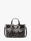 MICHAEL KORS Carson Small Leopard Print Calf Hair Satchel image 0