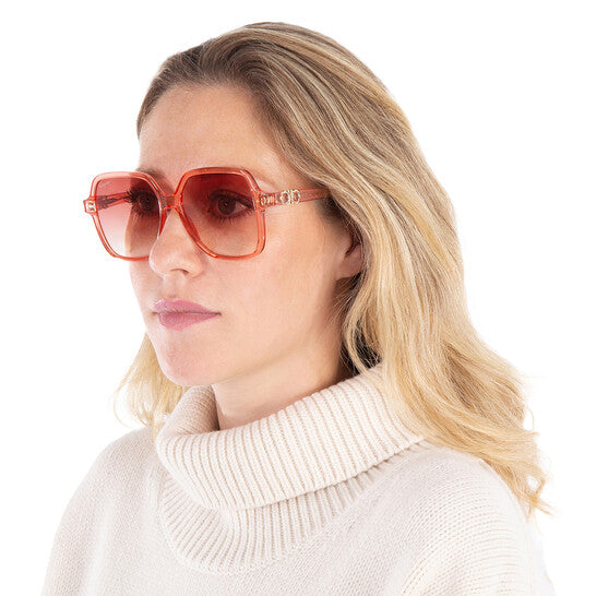 SALVATORE FERRAGAMO Salvatore Coral Square Ladies Sunglasses (Arriving In Delhi) image 1