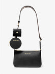 MICHAEL KORS Jet Set Saffiano Leather Crossbody Bag with Case for Apple Airpods Pro - Black image 0