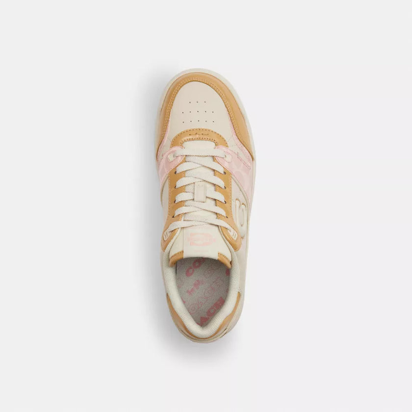 Coach Soho Sneaker With Patent Signature - Candy Pink/Light Beige