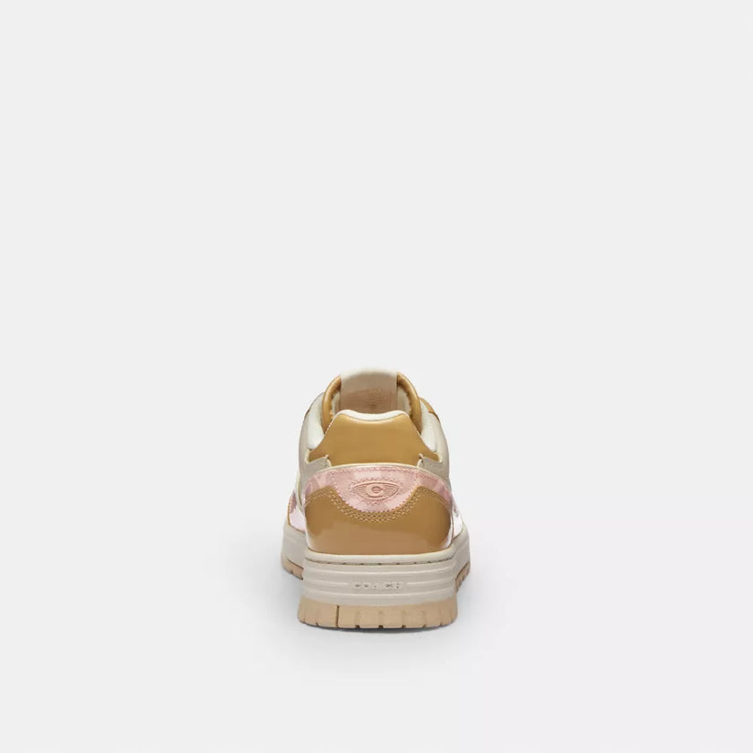 Coach Soho Sneaker With Patent Signature - Candy Pink/Light Beige