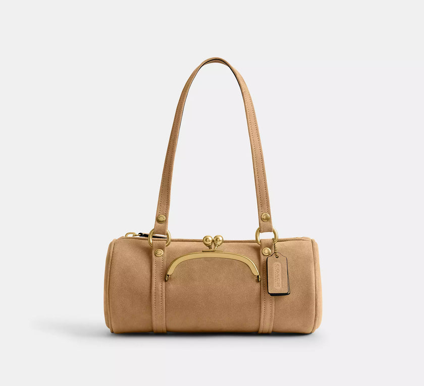 COACH Kisslock Barrel Bag 28