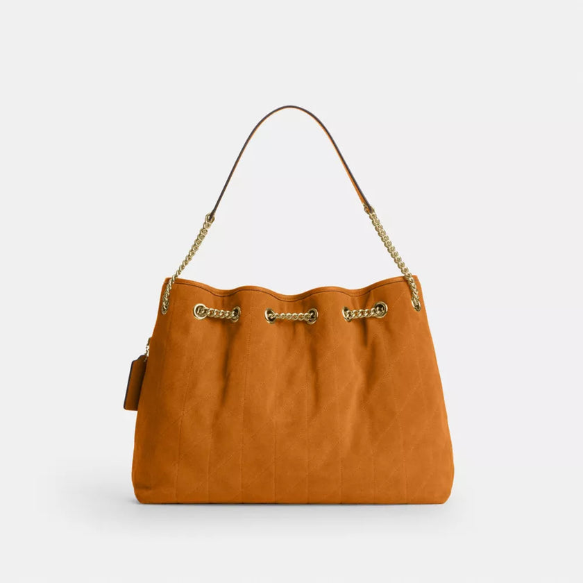 COACH Evelyn Shoulder Bag With Quilting And Charm