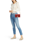 VERSACE Greca Goddess Leather Wallet-On-Chain - Parade Red image 1