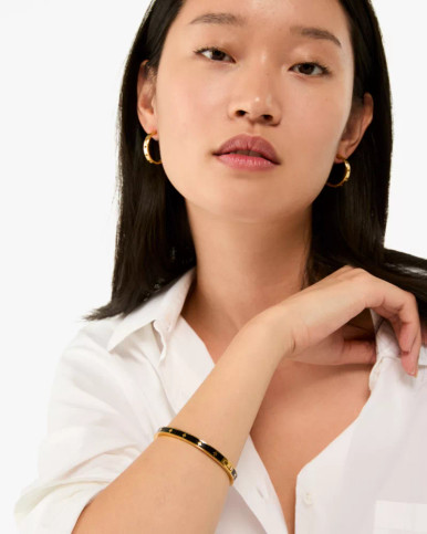 KATE SPADE  Spot The Spade Enamel Hinged Bangle image 2