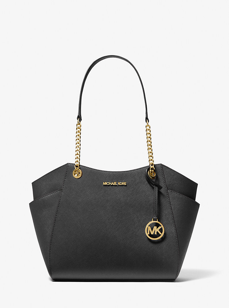MICHAEL KORS Jet Set Large Salfiano Leather Shoulder Bag image 0
