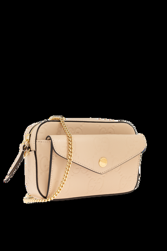 GUCCI GG Super Mini Shoulder Bag Beige image 1