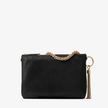 JIMMY CHOO Callie Black Shimmer Suede Clutch Bag image 1