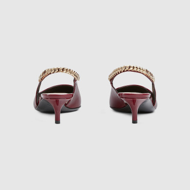 GUCCI Signoria Slingback Pumps - Red image 0