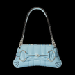 GUCCI Horsebit Chain Small Shoulder Bag Light Blue image 3