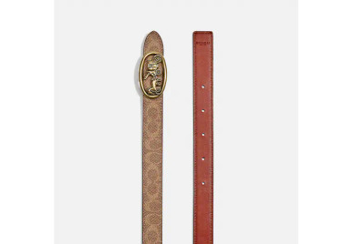 COACH Horse And Carriage Medallion Buckle Reversible Belt, 20 Mm image 0