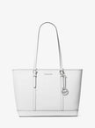 MICHAEL KORS  Jet Set Travel Large Saffiano Leather Tote Bag - OPTIC WHITE (Arriving In Delhi) image 0