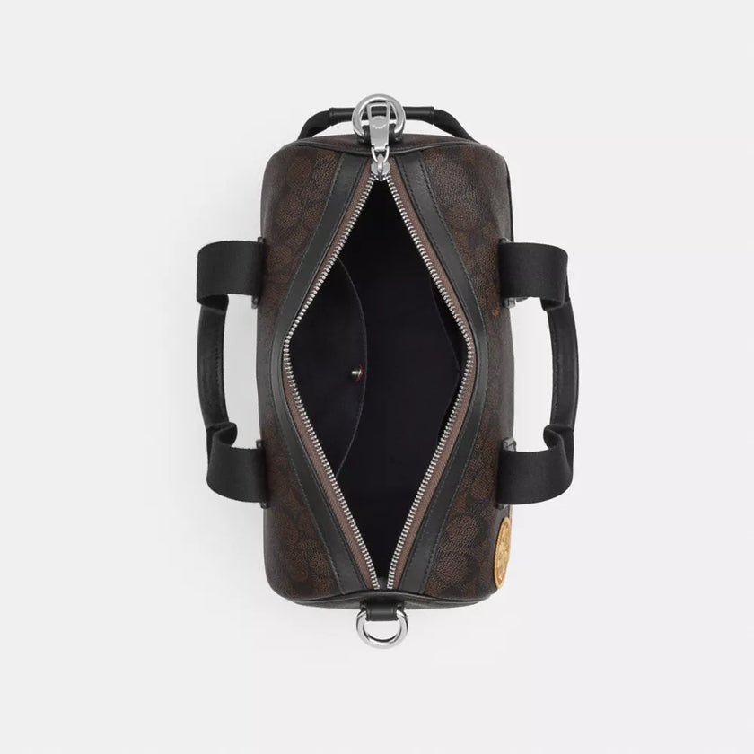 COACH Explorer Duffle Bag 28 In Signature Canvas With Patches