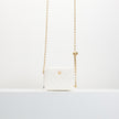 CHANEL Quilted CC Pearl Crush Camera Case White