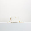 CHANEL Quilted CC Pearl Crush Camera Case White