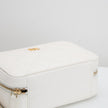 CHANEL Quilted CC Pearl Crush Camera Case White
