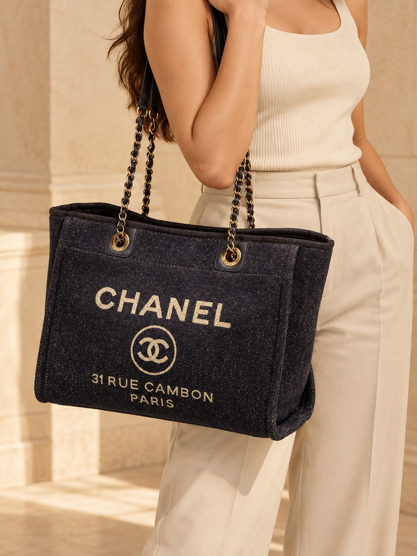 CHANEL Small Deauville Shopping Bag